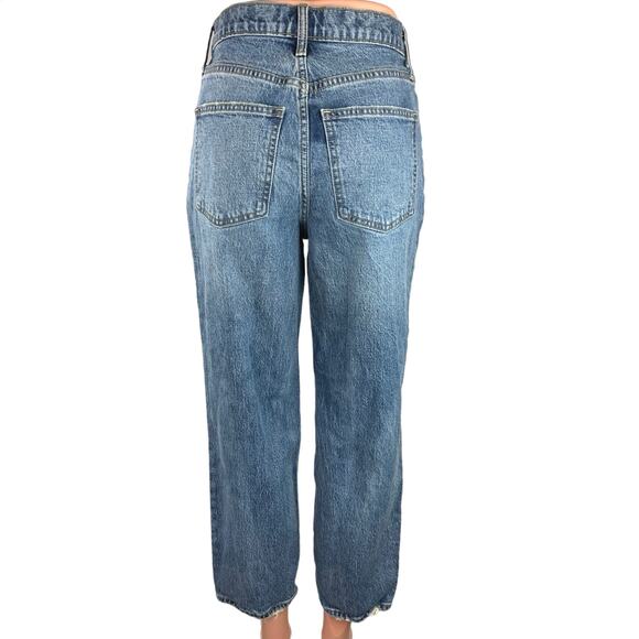 Universal Thread Womens Blue High Rise Tailored Wide Leg Ankle Denim Jeans Sz XS - Picture 3 of 6